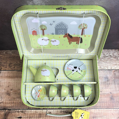 Personalised Kids Tea Set - Farmyard Friends 