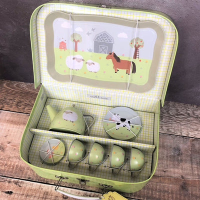 Personalised Kids Tea Set - Farmyard Friends 