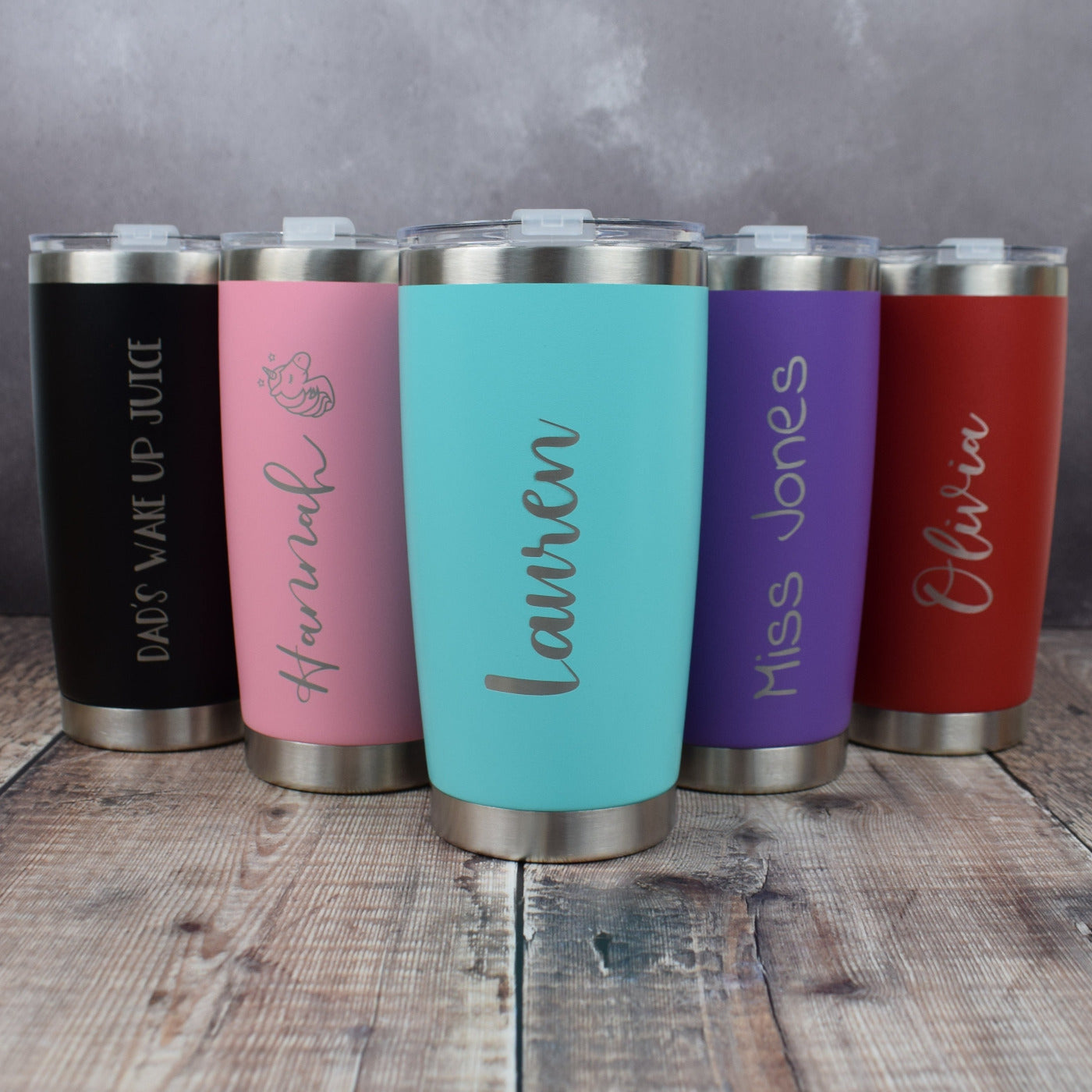 Personalised Travel Mug Metal Coffee Hot or Cold 500ml