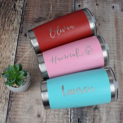 Personalised Travel Mug Metal Coffee Hot or Cold 500ml