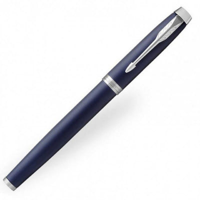 Personalised Parker IM Blue with Chrome Trim Fountain Pen