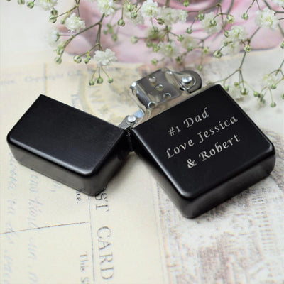 Personalised Lighter In Matte Black - Wedding, Best Man, Usher Gifts