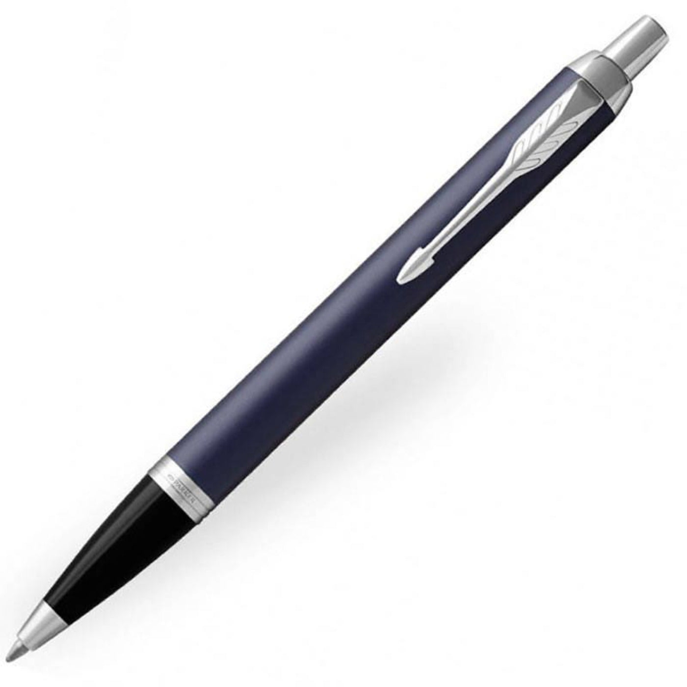 Personalised Parker IM Matte Blue Chrome Trim Ballpoint Pen
