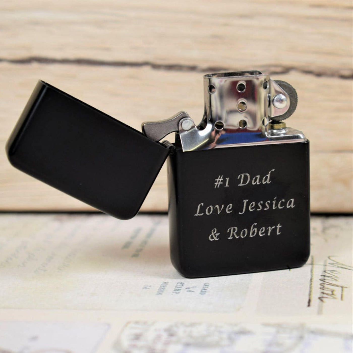 Personalised Lighter In Matte Black - Wedding, Best Man, Usher Gifts