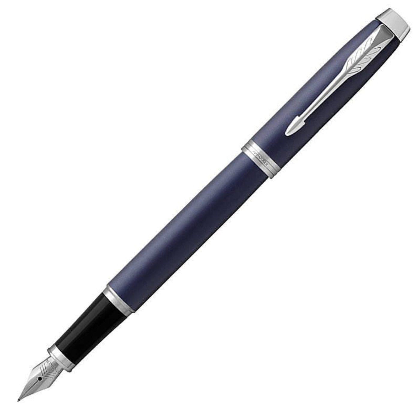 Personalised Parker IM Blue with Chrome Trim Fountain Pen