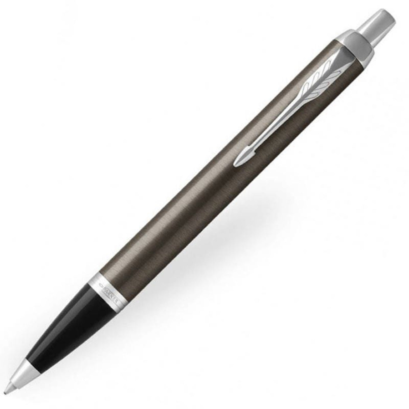 Engraved Parker IM Dark Espresso with Chrome Trim Ballpoint Pen
