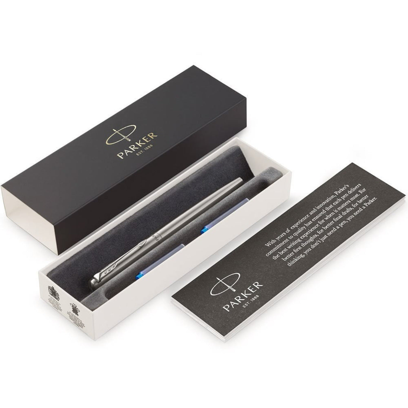 Personalised, Engraved Parker Jotter Stainless Steel FOUNTAIN PEN