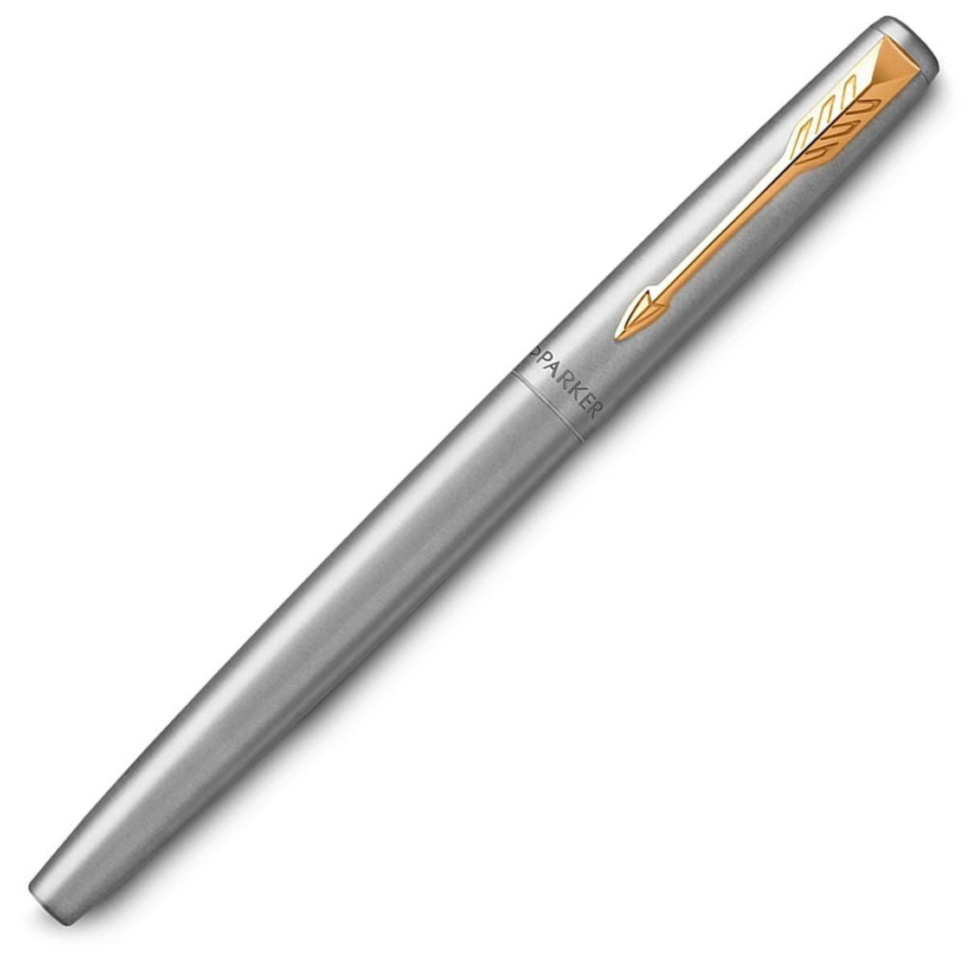 Personalised Stainless Steel Gold Trim Parker Jotter Ball Pen & Fountain Pen Set