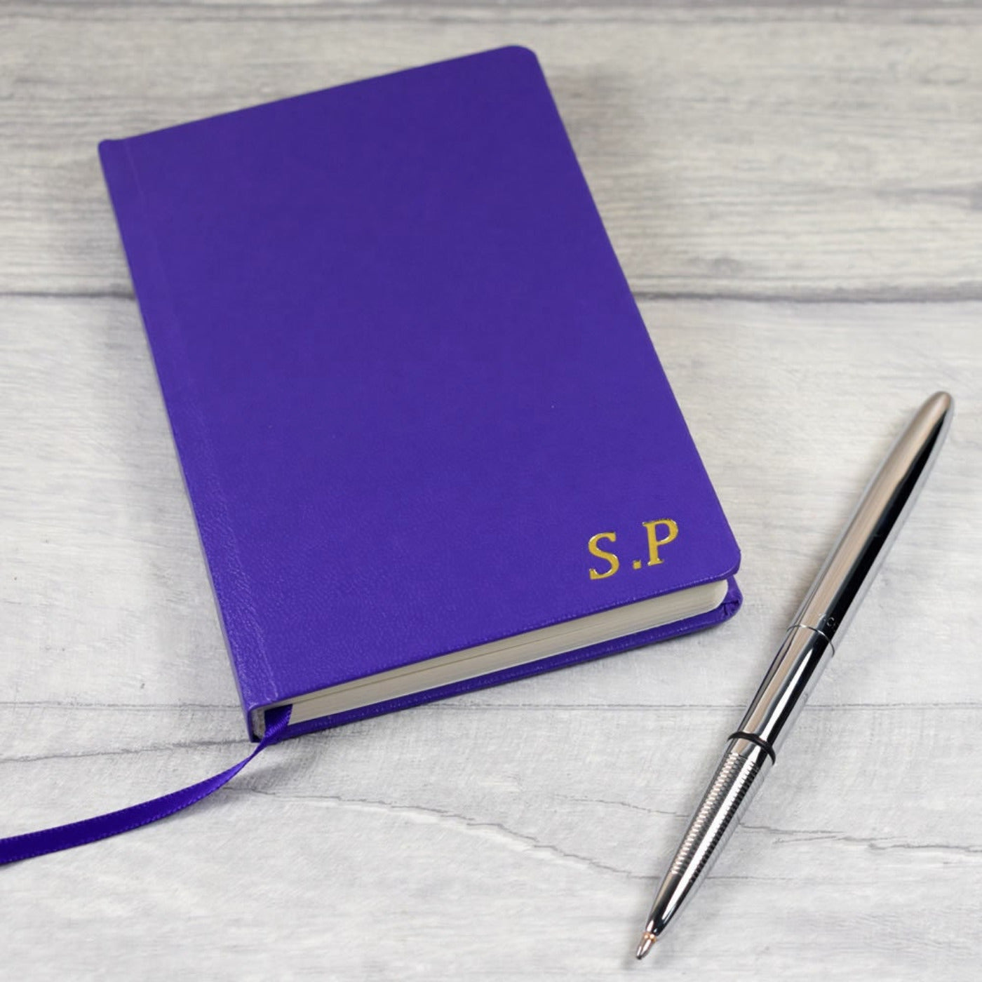 Personalised Pocket Notebook - A6, Embossed Initials