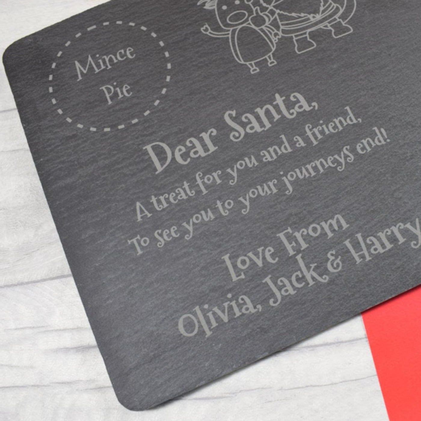Santa Treat Board, Personalised Christmas Eve Board, Santa & Rudolph’s Christmas Eve Plate