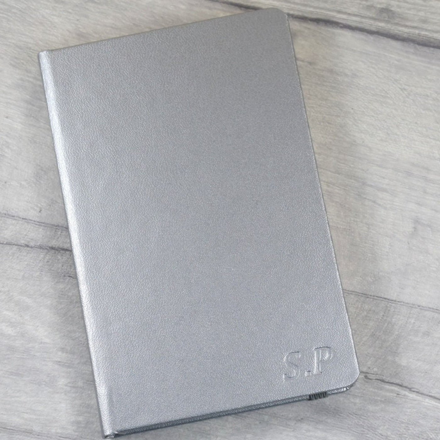 Personalised Pocket Notebook - A6, Embossed Initials