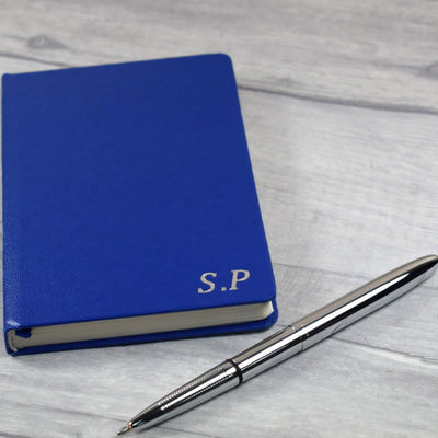 Personalised Pocket Notebook - A6, Embossed Initials