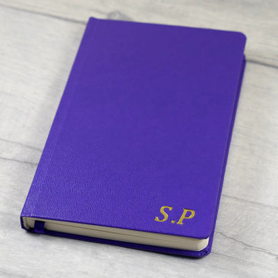 Personalised Pocket Notebook - A6, Embossed Initials