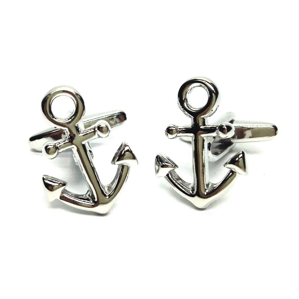 Anchor Cufflinks Nautical Sailing Ships Cufflinks & Engraved Gift Box - Novelty Cufflinks, Quirky Cufflinks, Personalised Cufflinks Box