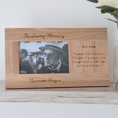 Personalised Photo Frame, Memorial Photo Frame, Loss of Dad Gift, Memorial Photo frame Mum Dad, Memorial Photo Gift - In Loving Memory