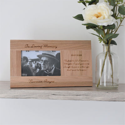 Personalised Photo Frame, Memorial Photo Frame, Loss of Dad Gift, Memorial Photo frame Mum Dad, Memorial Photo Gift - In Loving Memory