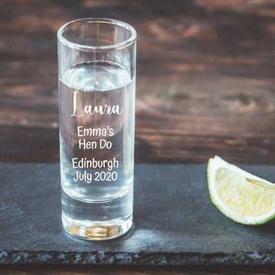 Engraved Shot Glass - Hen Do