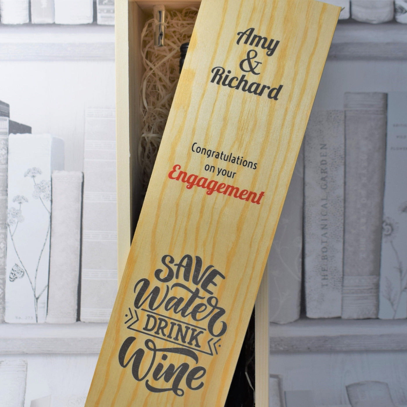 Personalised Wine Box - Save Water
