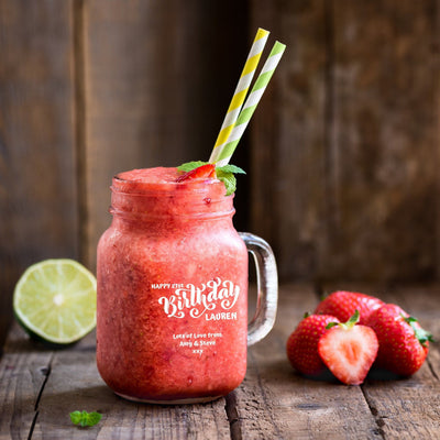Personalised Mason Jar - Happy Birthday