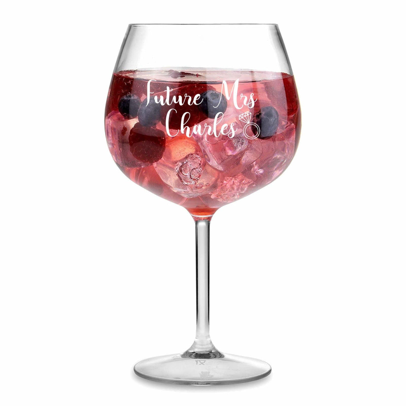 Personalised Engraved Gin Glass - Future Mr Or Mrs