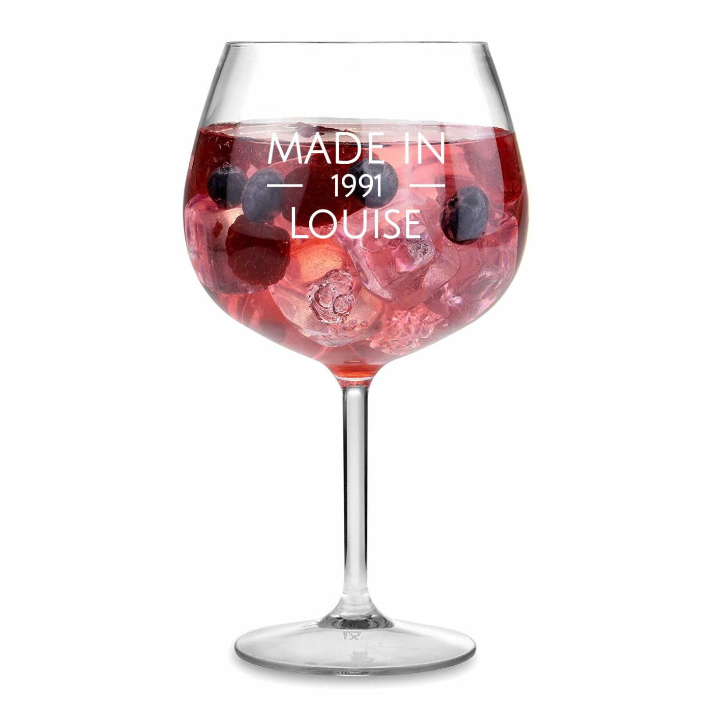 Personalised Engraved Gin Glass - Made in 'Year'