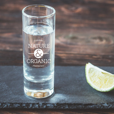 Engraved Shot Glass - Customised Logo