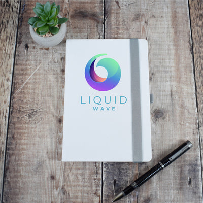 Personalised Company Corporate Notebook With Logo -  Corporate Gift, A5 Journal