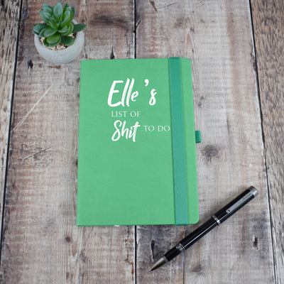 Personalised To Do List Funny Notebook - A5 Journal