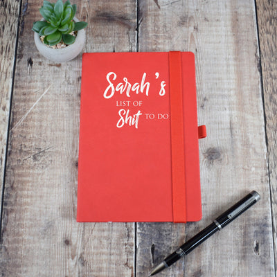 Personalised To Do List Funny Notebook - A5 Journal