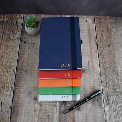 Personalised Embossed Notebook -  Initials Journal, A5