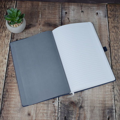 Personalised Embossed Notebook -  Initials Journal, A5