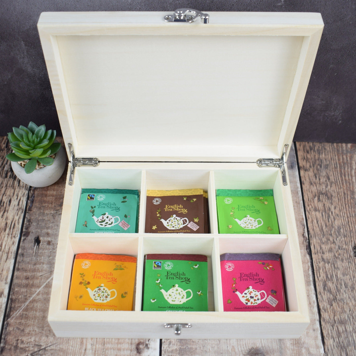 Personalised Tea Storage Box - Tea Time