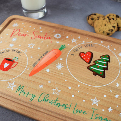 Personalised Christmas Eve Board - Treats for Santa and Rudolph