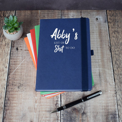 Personalised To Do List Funny Notebook - A5 Journal