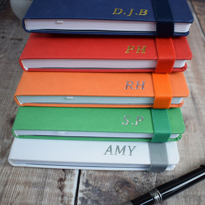 Personalised Embossed Notebook -  Initials Journal, A5