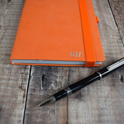 Personalised Embossed Notebook -  Initials Journal, A5