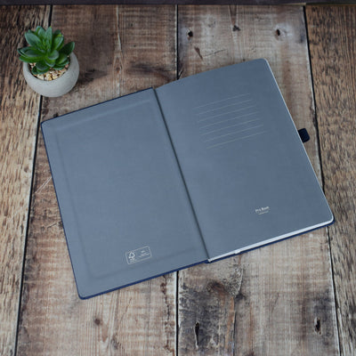Personalised Embossed Notebook -  Initials Journal, A5