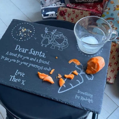 Santa Treat Board, Personalised Christmas Eve Board, Santa & Rudolph’s Christmas Eve Plate