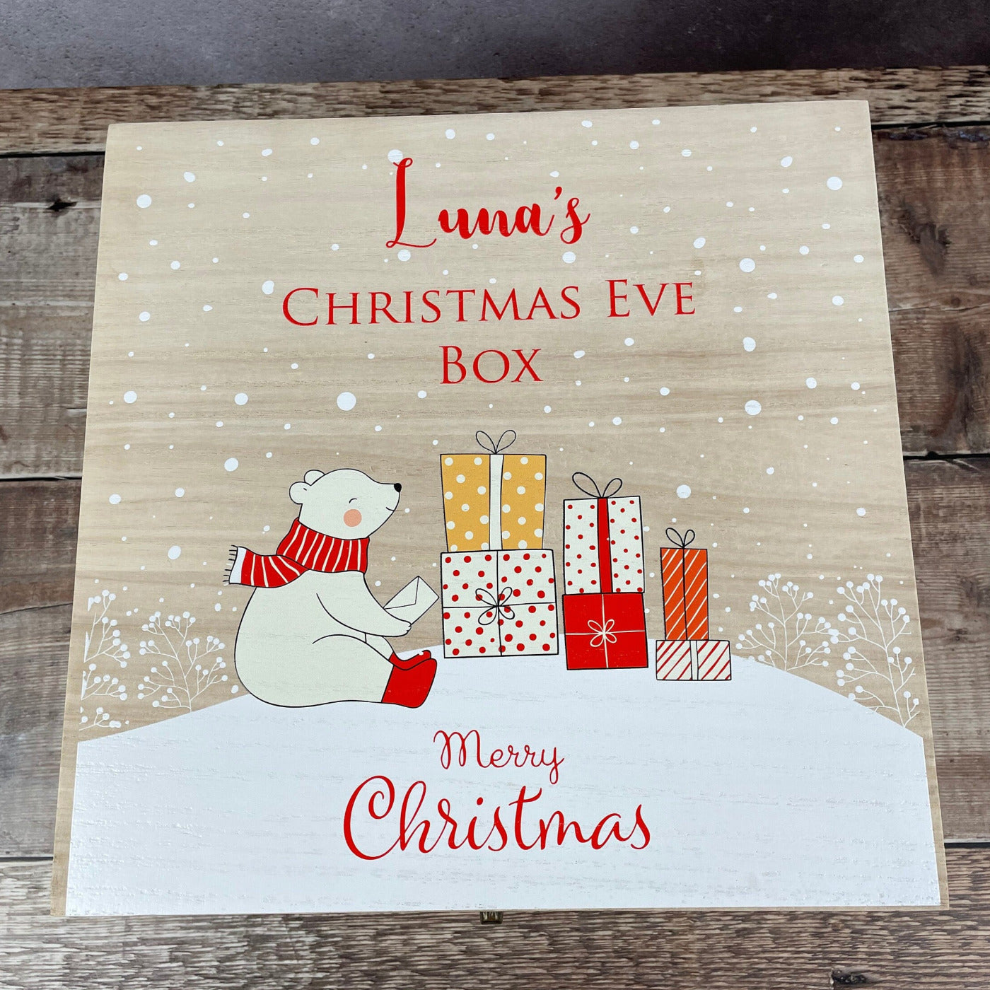 Christmas Eve Box - Polar Bear Design