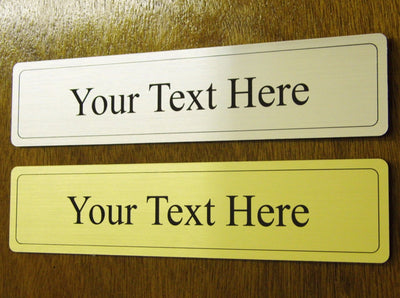 Personalised Office Door Metal Name Plaque