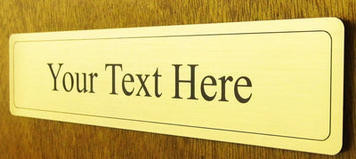 Personalised Office Door Metal Name Plaque
