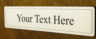 Personalised Office Door Metal Name Plaque