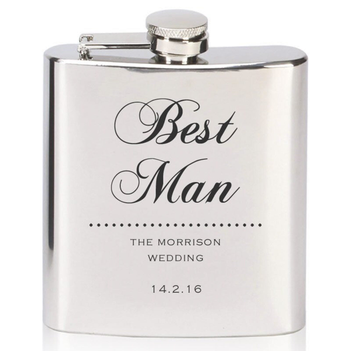 Personalised Wedding Hip Flask - Ushers, Best Men