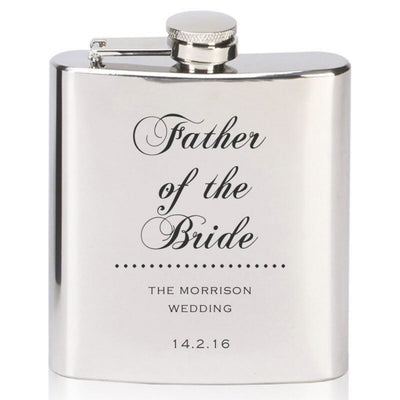Personalised Wedding Hip Flask - Ushers, Best Men