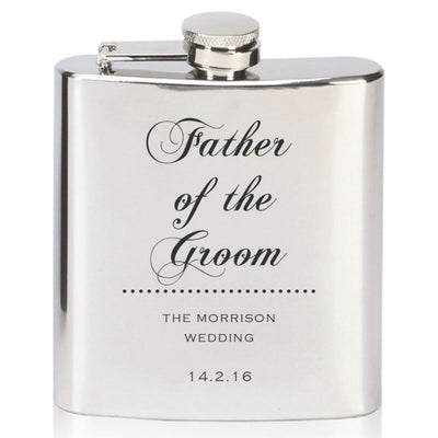 Personalised Wedding Hip Flask - Ushers, Best Men