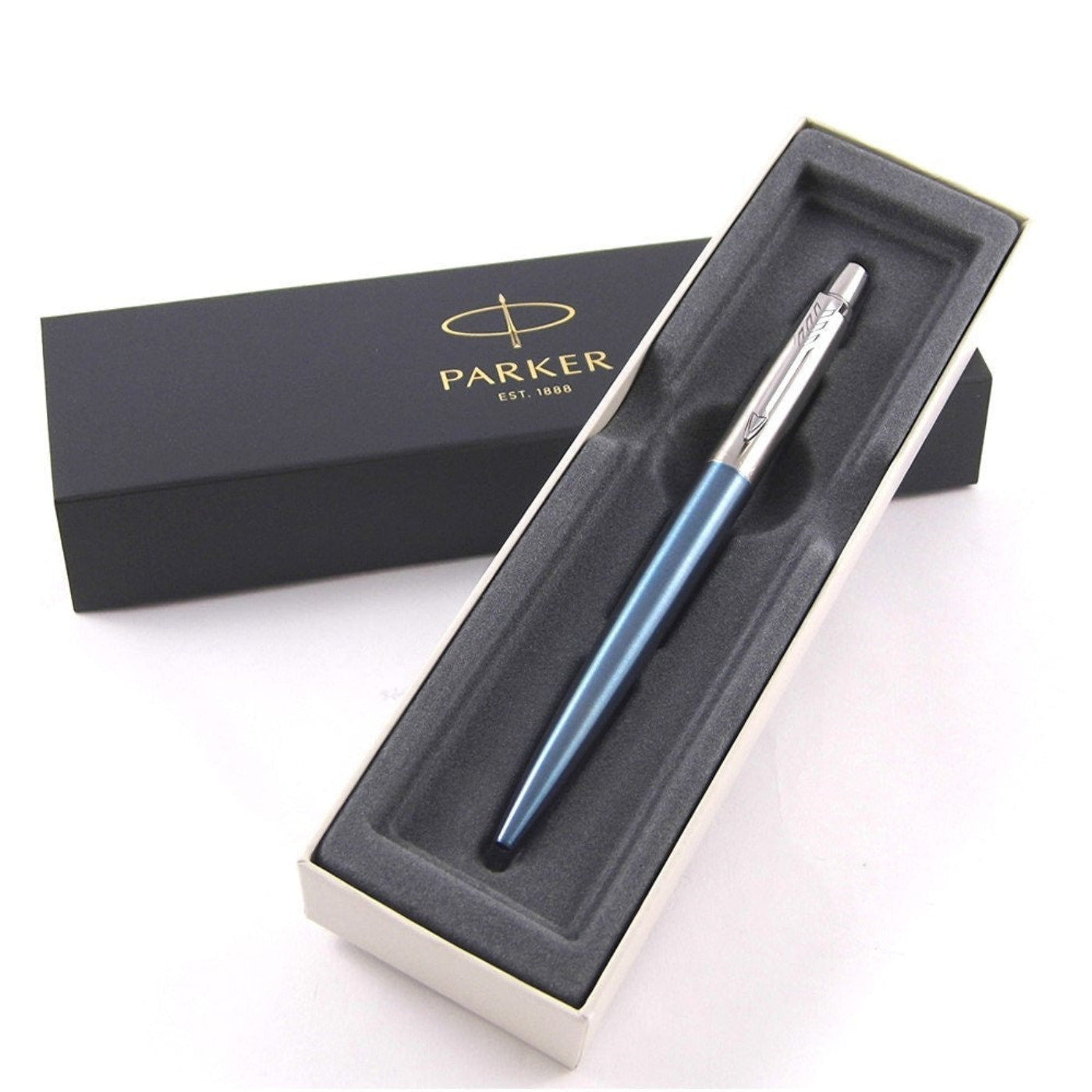Personalised, Engraved Pen - Parker Waterloo Blue Jotter Pen