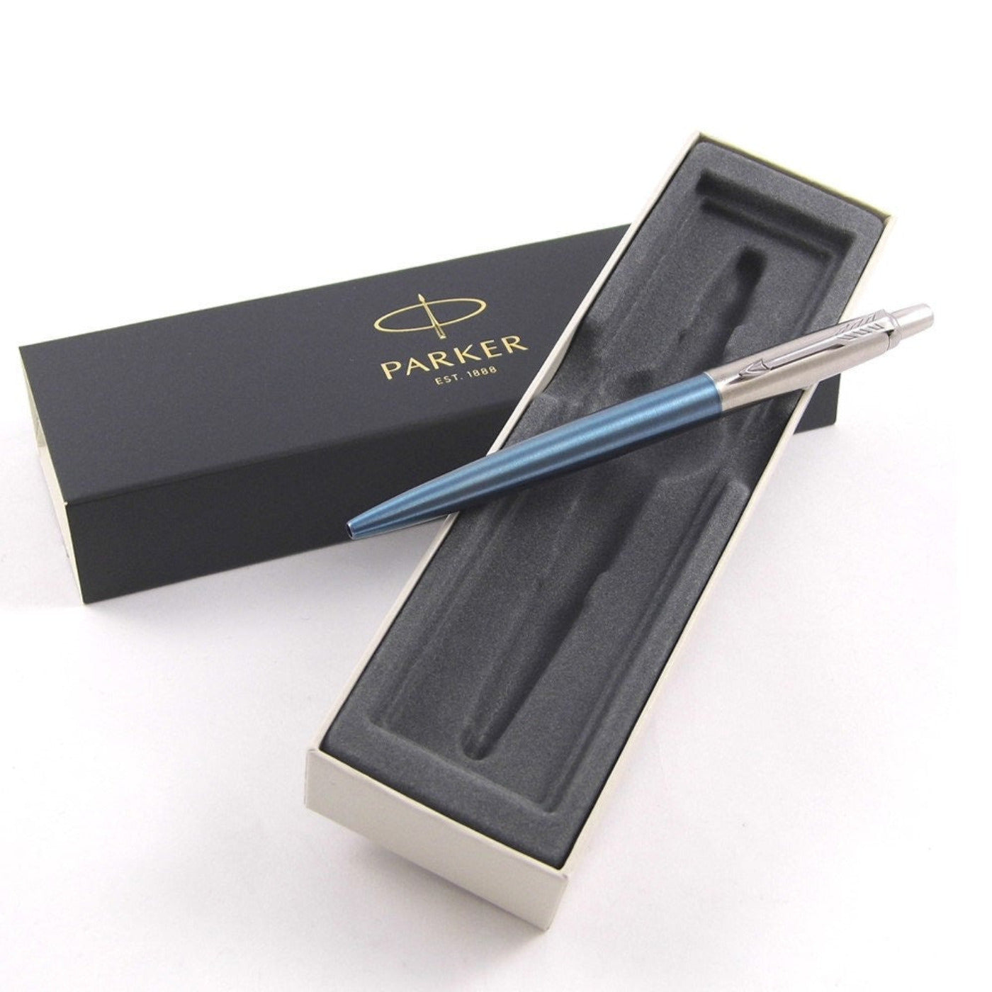 Personalised, Engraved Pen - Parker Waterloo Blue Jotter Pen